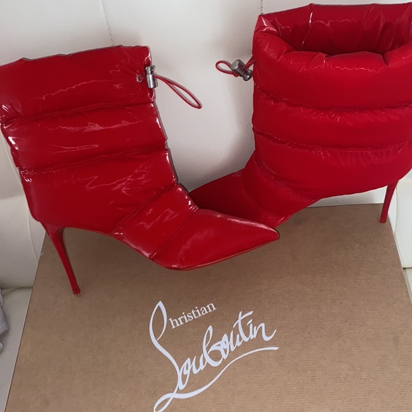 Christian Louboutin  Red Astro Pointue boots - Picture 7 of 9